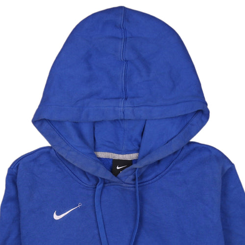 Nike Women's Blue Pullover Hoodie Medium - Classic Sportswear