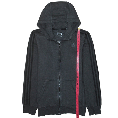 adidas Men’s Black Essentials Full Zip Hoodie Size S Regular Fit