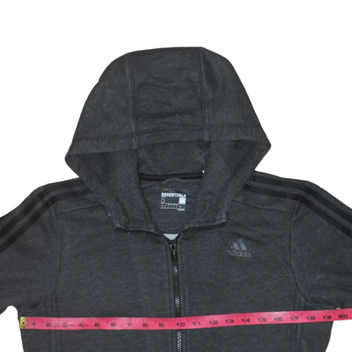adidas Men’s Black Essentials Full Zip Hoodie Size S Regular Fit