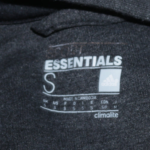 adidas Men’s Black Essentials Full Zip Hoodie Size S Regular Fit