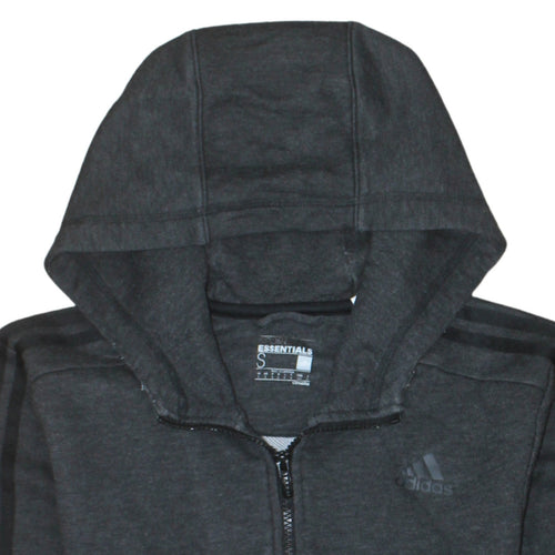 adidas Men’s Black Essentials Full Zip Hoodie Size S Regular Fit