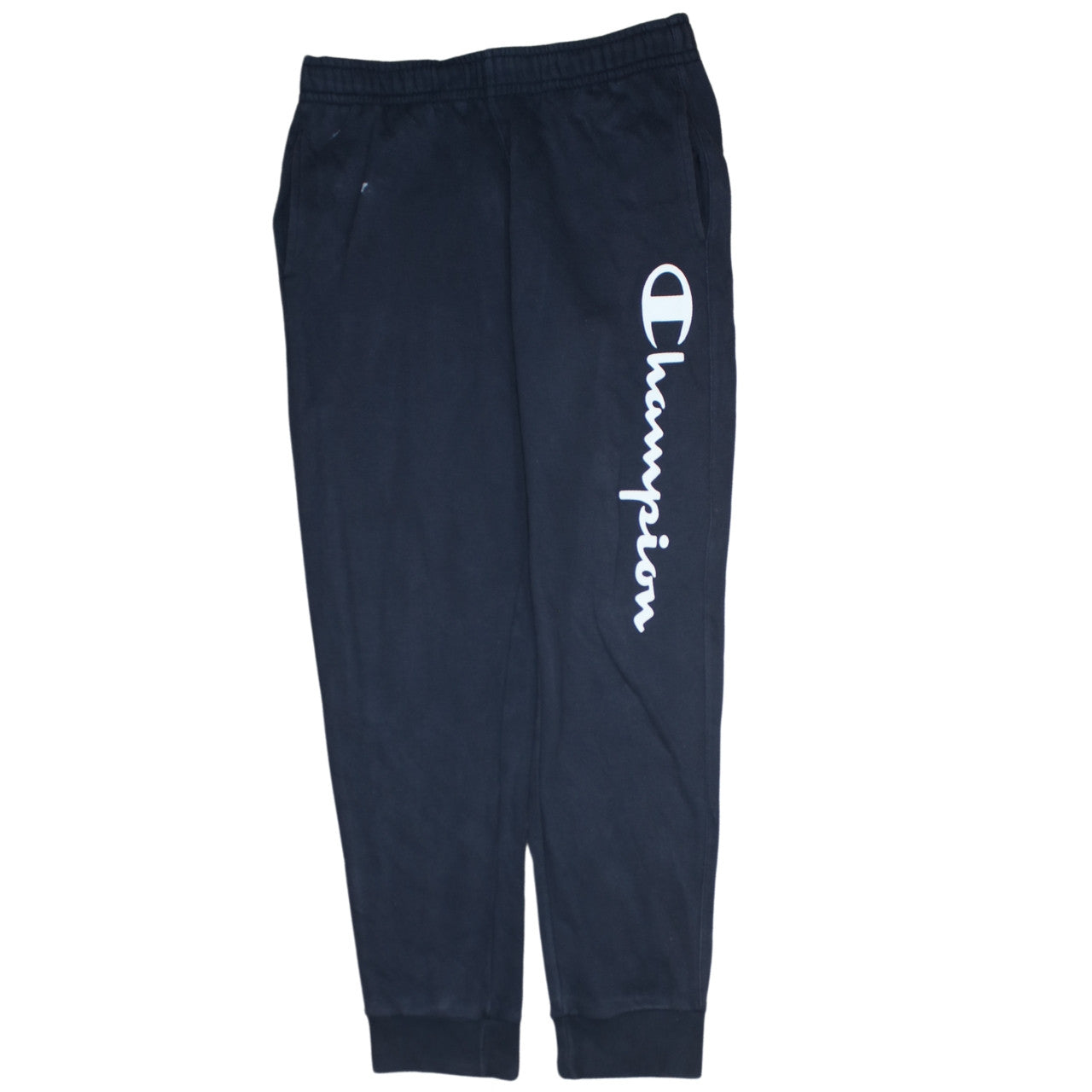 Champion Men's Black Jogger Trousers M Regular Fit Cotton Blend