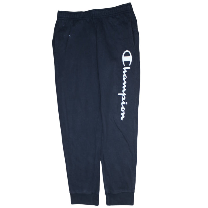 Champion Men's Black Jogger Trousers M Regular Fit Cotton Blend