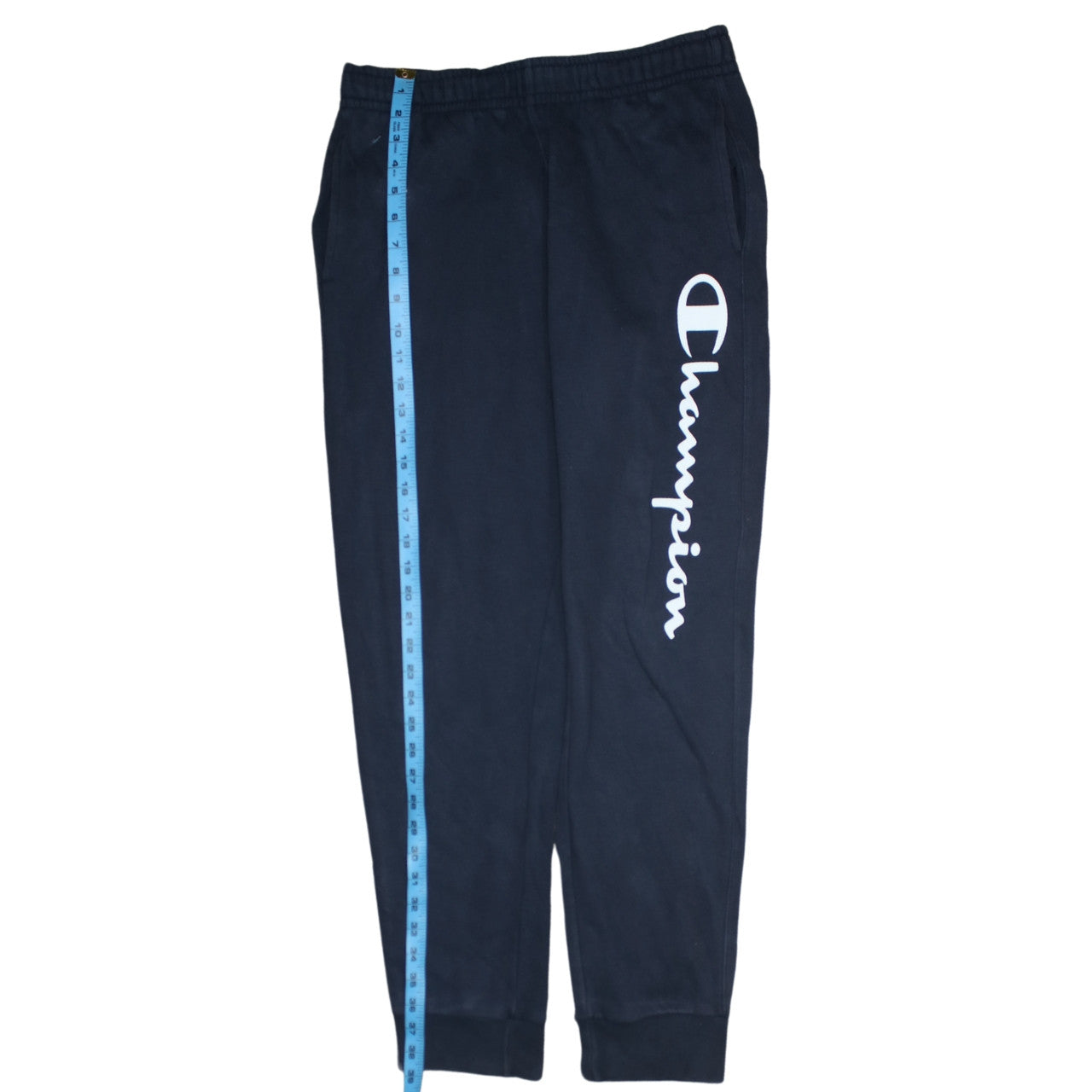 Champion Men's Black Jogger Trousers M Regular Fit Cotton Blend