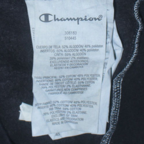 Champion Boys Black Blue Tie Dye Sweatshirt XL 13-14 Years Pullover Crew Neck