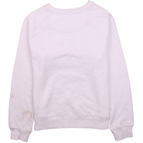 Levi's Girls White XL Pullover Sweatshirt with Logo Embroidery
