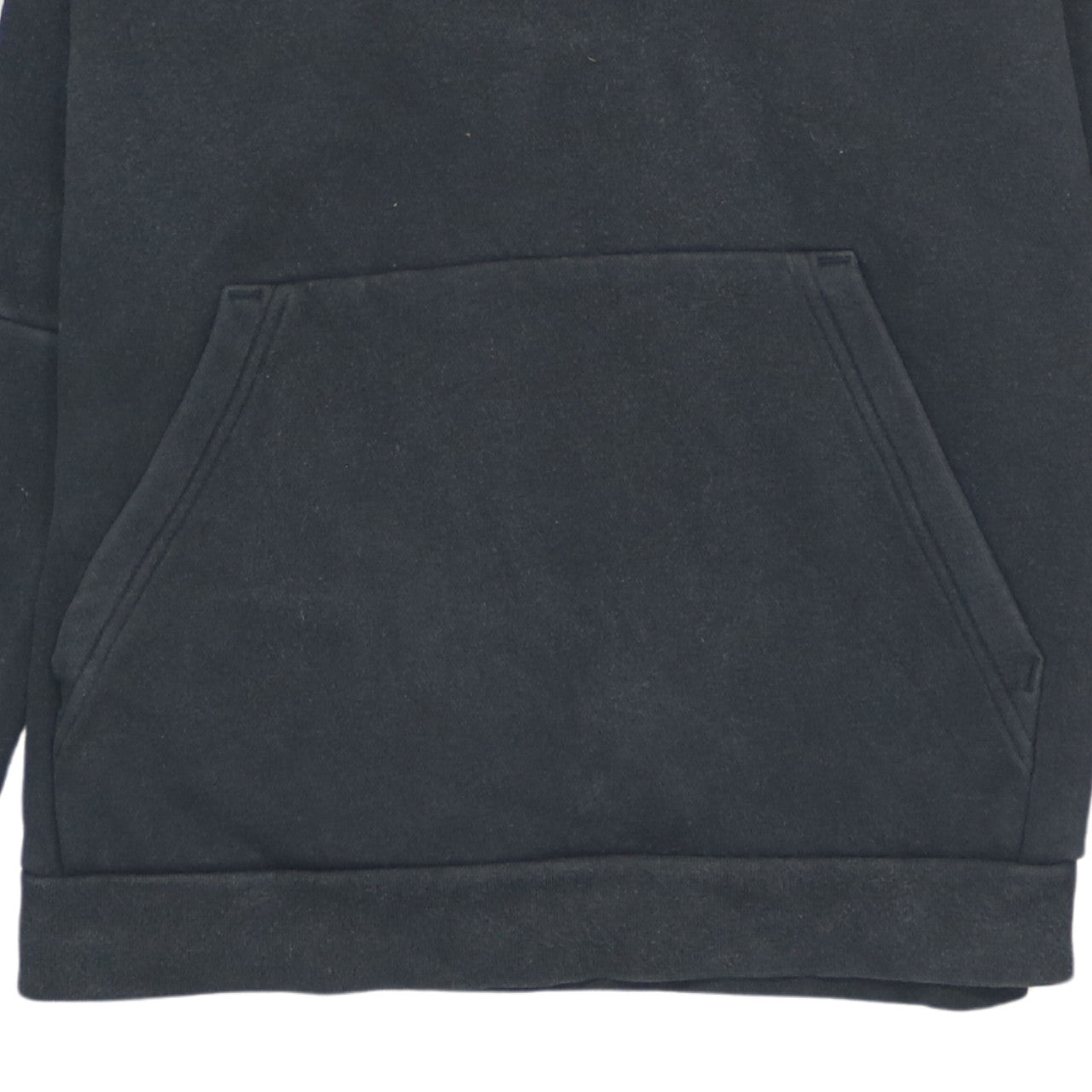 Adidas Boys Black 11-12 Years Pullover Hoodie with Stripe Detail