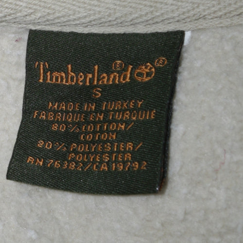Timberland Men's Beige Embroidered Logo Pullover Sweatshirt S