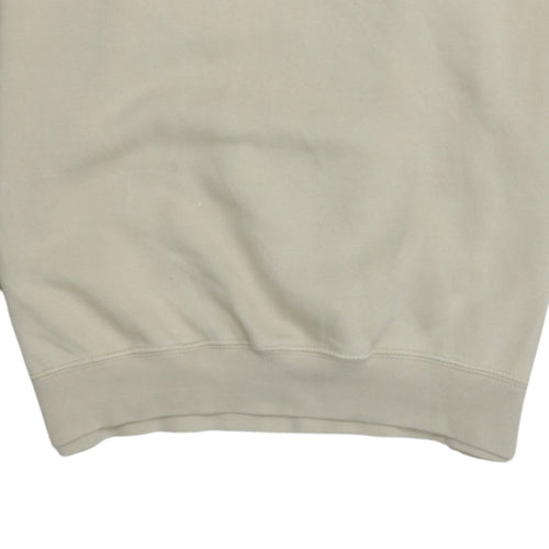 Timberland Men's Beige Embroidered Logo Pullover Sweatshirt S