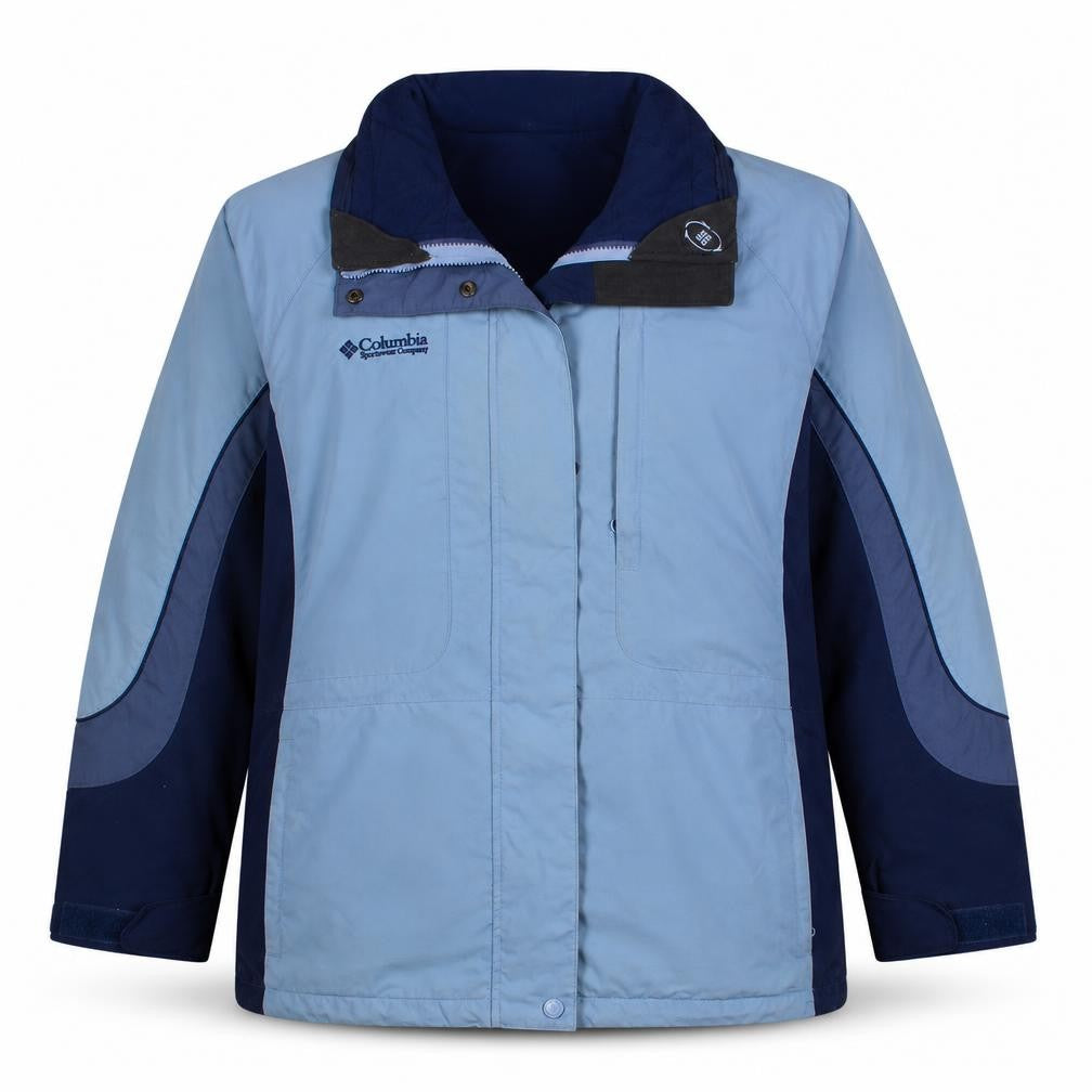 Columbia Unisex Blue XL 3-in-1 Waterproof Hiking Jacket