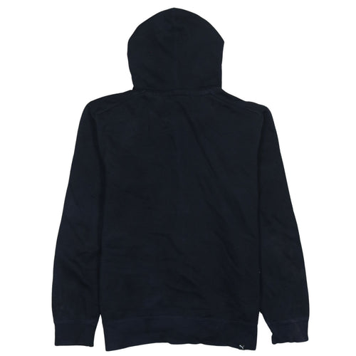 Puma Men's Blue Full Zip Hoodie S Logo Graphic Sweatshirt