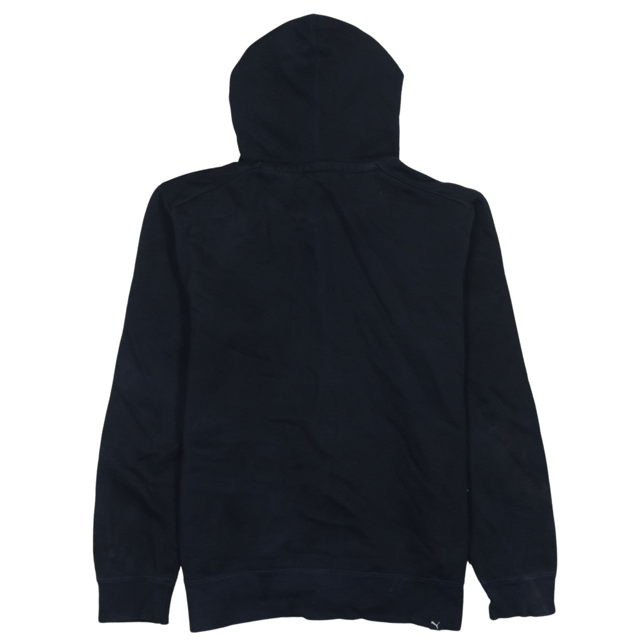 Puma Men's Blue Full Zip Hoodie S Logo Graphic Sweatshirt