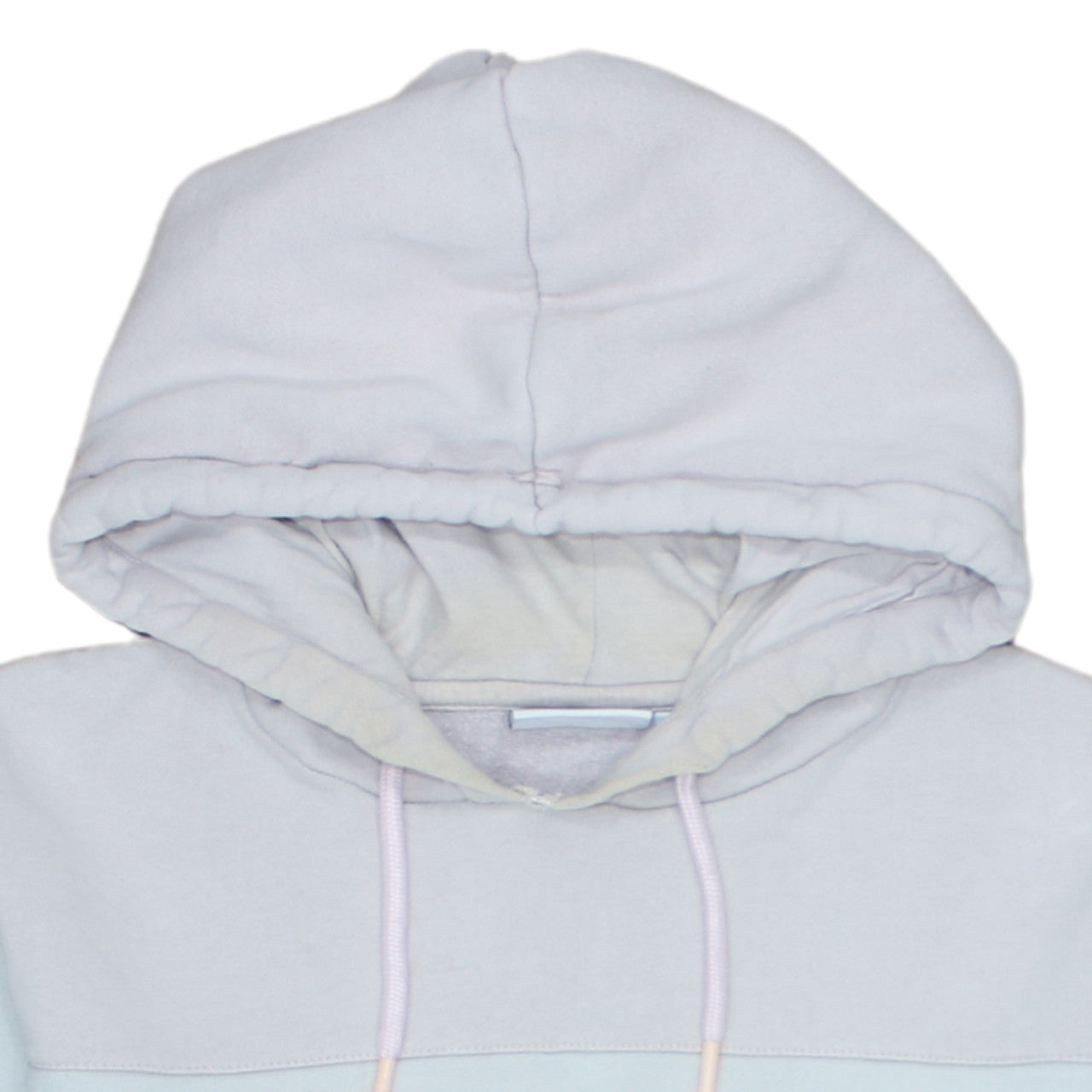 Fila Womens Blue Colourblock Cropped Pullover Hoodie Size M