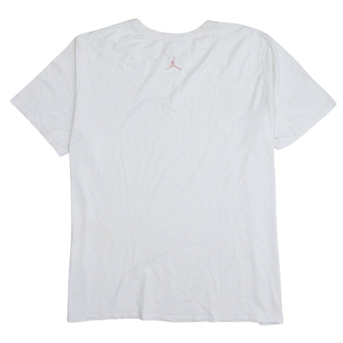 Nike Jordan Paris White XL Men's Short Sleeve Crew Neck Cotton T-Shirt