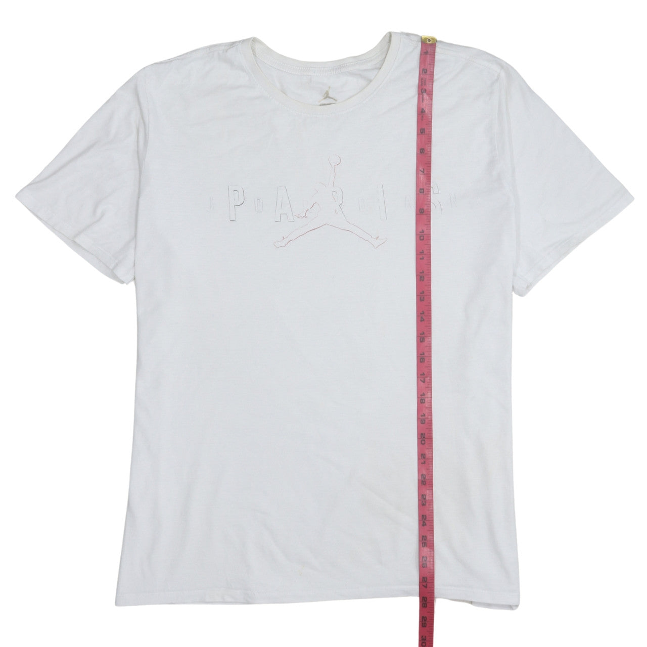 Nike Jordan Paris White XL Men's Short Sleeve Crew Neck Cotton T-Shirt