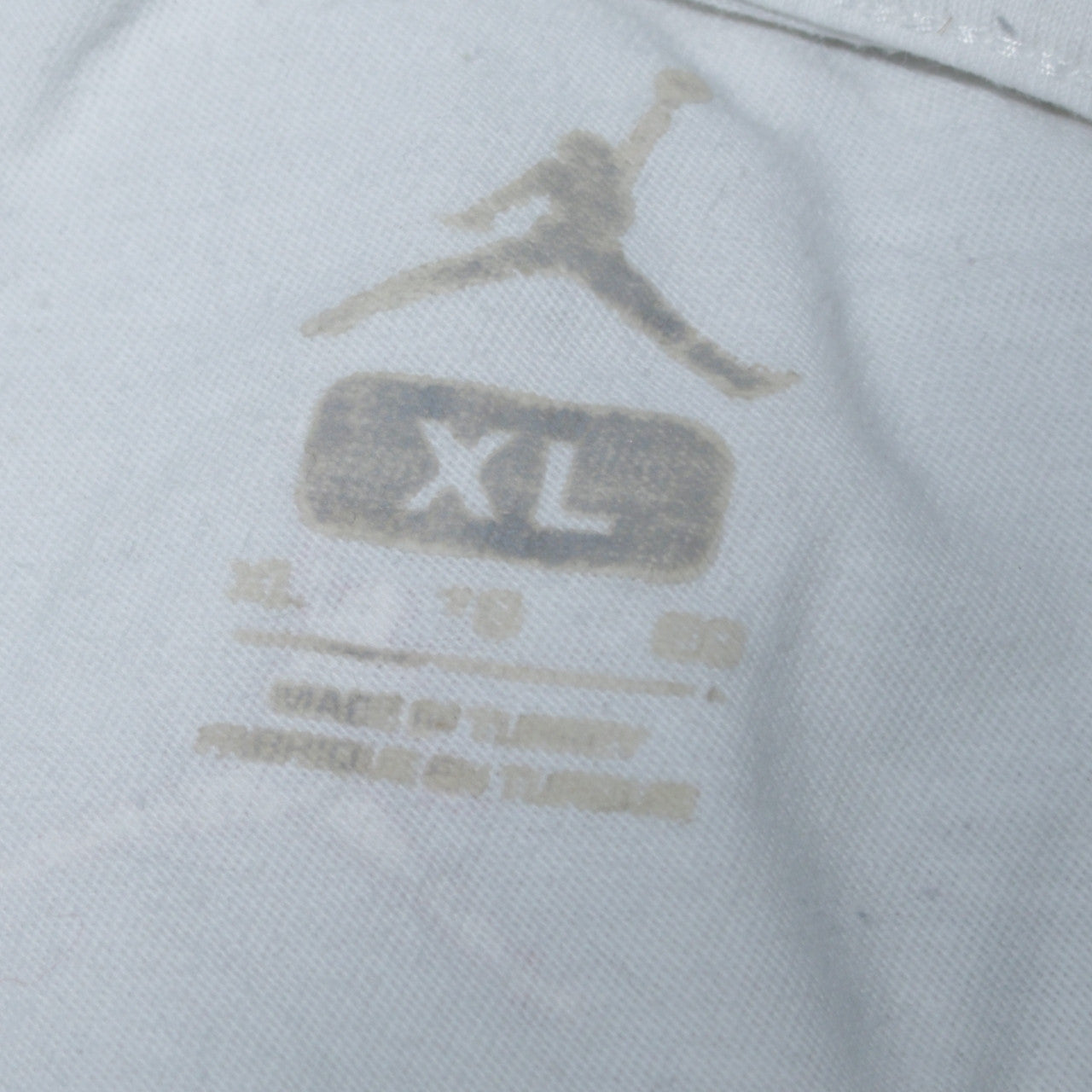 Nike Jordan Paris White XL Men's Short Sleeve Crew Neck Cotton T-Shirt