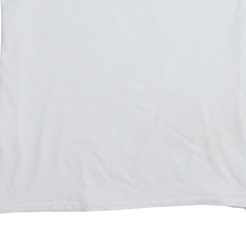 Nike Jordan Paris White XL Men's Short Sleeve Crew Neck Cotton T-Shirt