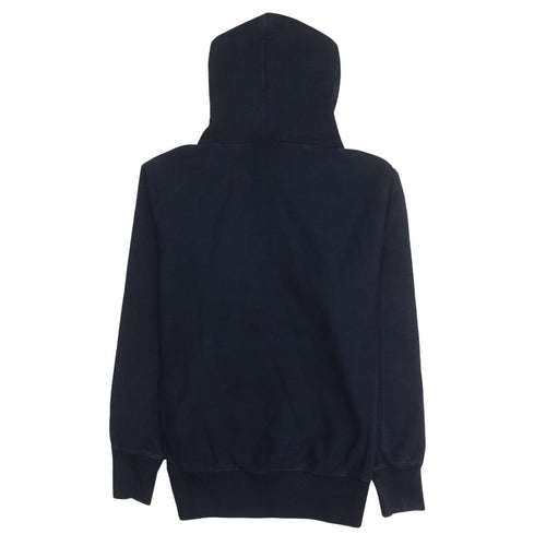 Champion Men's Blue Pullover Hoodie Large Embroidered Logo