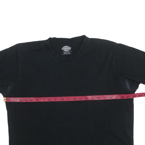 Dickies Men's Black Cotton Short Sleeve Crew Neck T-Shirt Medium