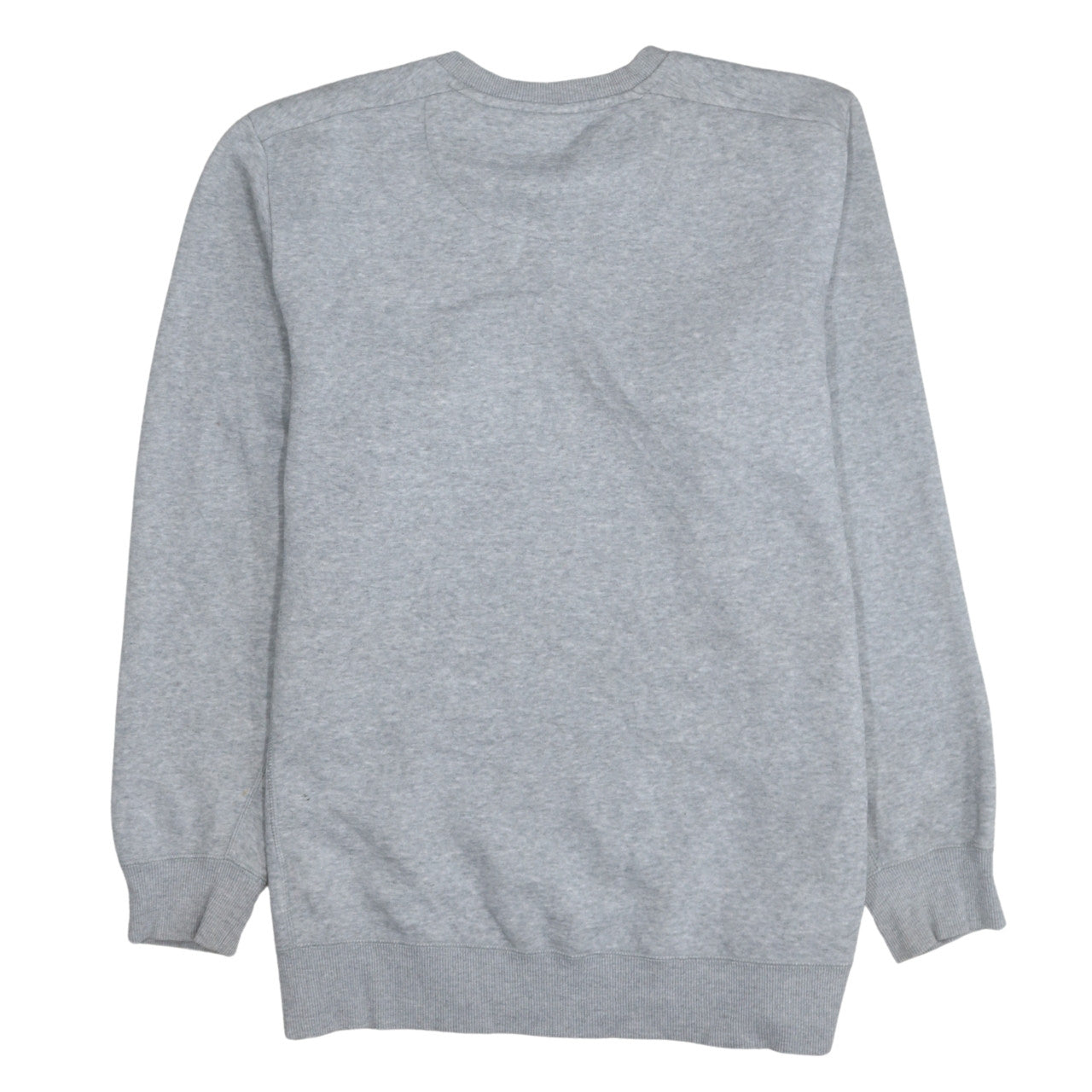 Adidas Men's Grey Logo Crew Neck Pullover Sweatshirt Size L