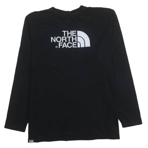 The North Face Men's Black Long Sleeve Cotton Logo T-Shirt XL