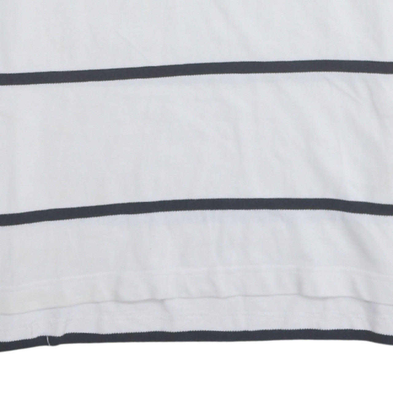 Tommy Hilfiger Men's White Slim Fit Striped Polo Shirt L
