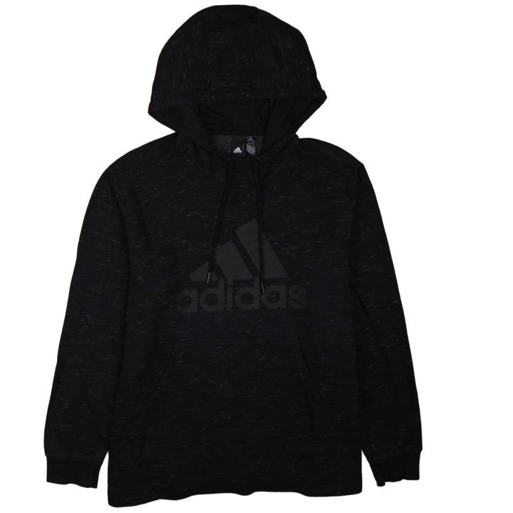 Adidas Womens Black XL Pullover Hoodie with Logo and Drawstring