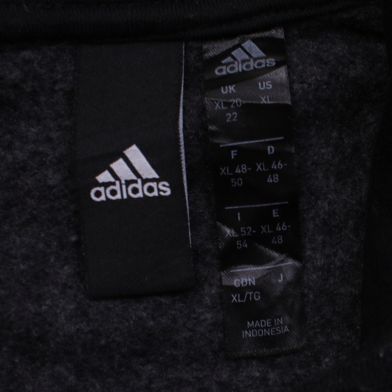 Adidas Womens Black XL Pullover Hoodie with Logo and Drawstring