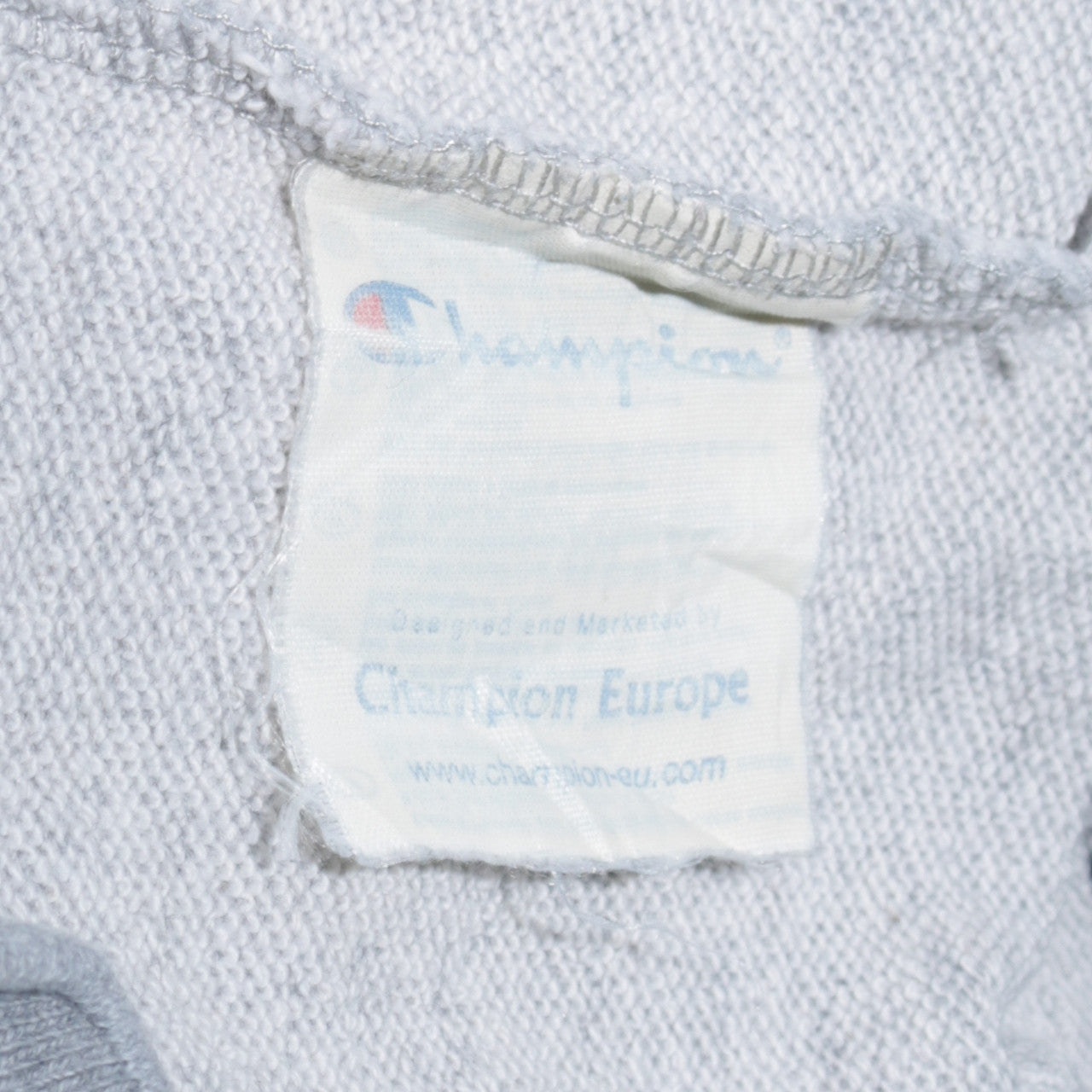 Champion Men's Grey 1/4 Zip Sweatshirt L Athletic Logo Trim Pullover