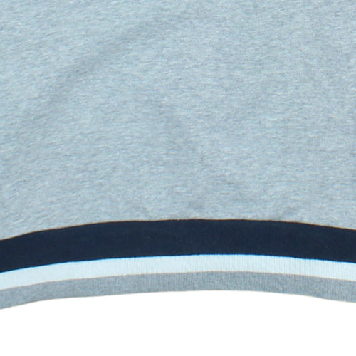 Champion Men's Grey 1/4 Zip Sweatshirt L Athletic Logo Trim Pullover
