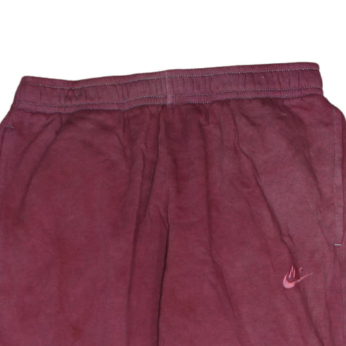 Nike Men's Red Jogger Sweatpants M Elastic Waist Tapered Fit