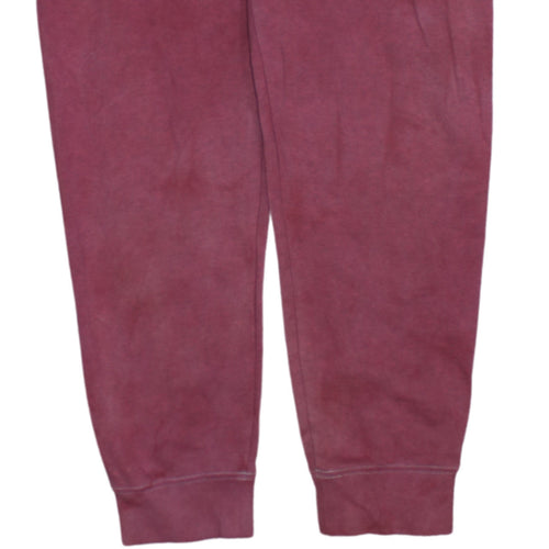 Nike Men's Red Jogger Sweatpants M Elastic Waist Tapered Fit