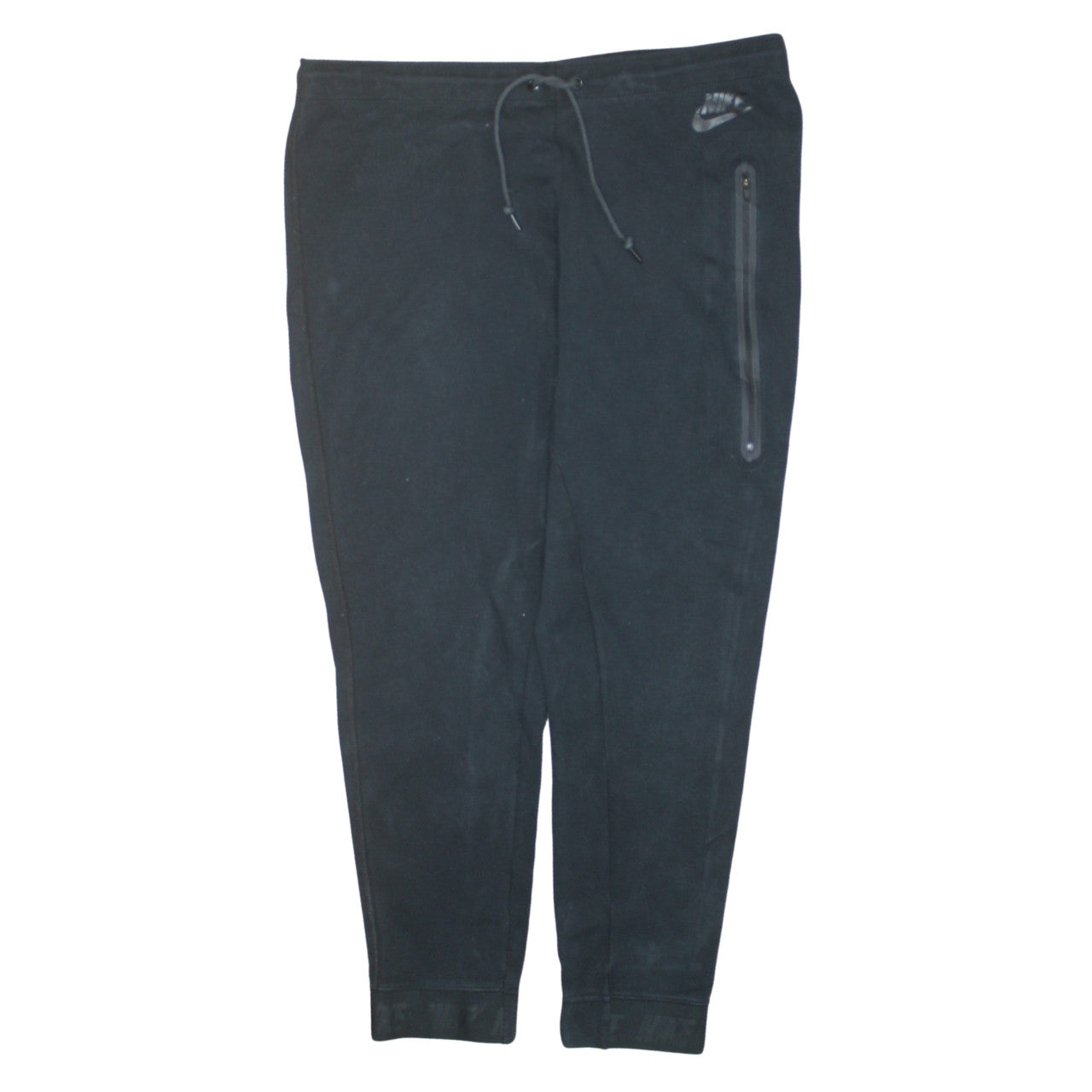 Nike Men's Black Jogger Trousers L Regular Fit Cotton Blend Activewear