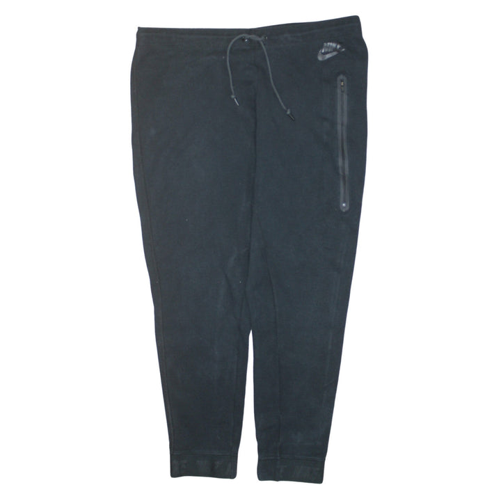 Nike Men's Black Jogger Trousers L Regular Fit Cotton Blend Activewear