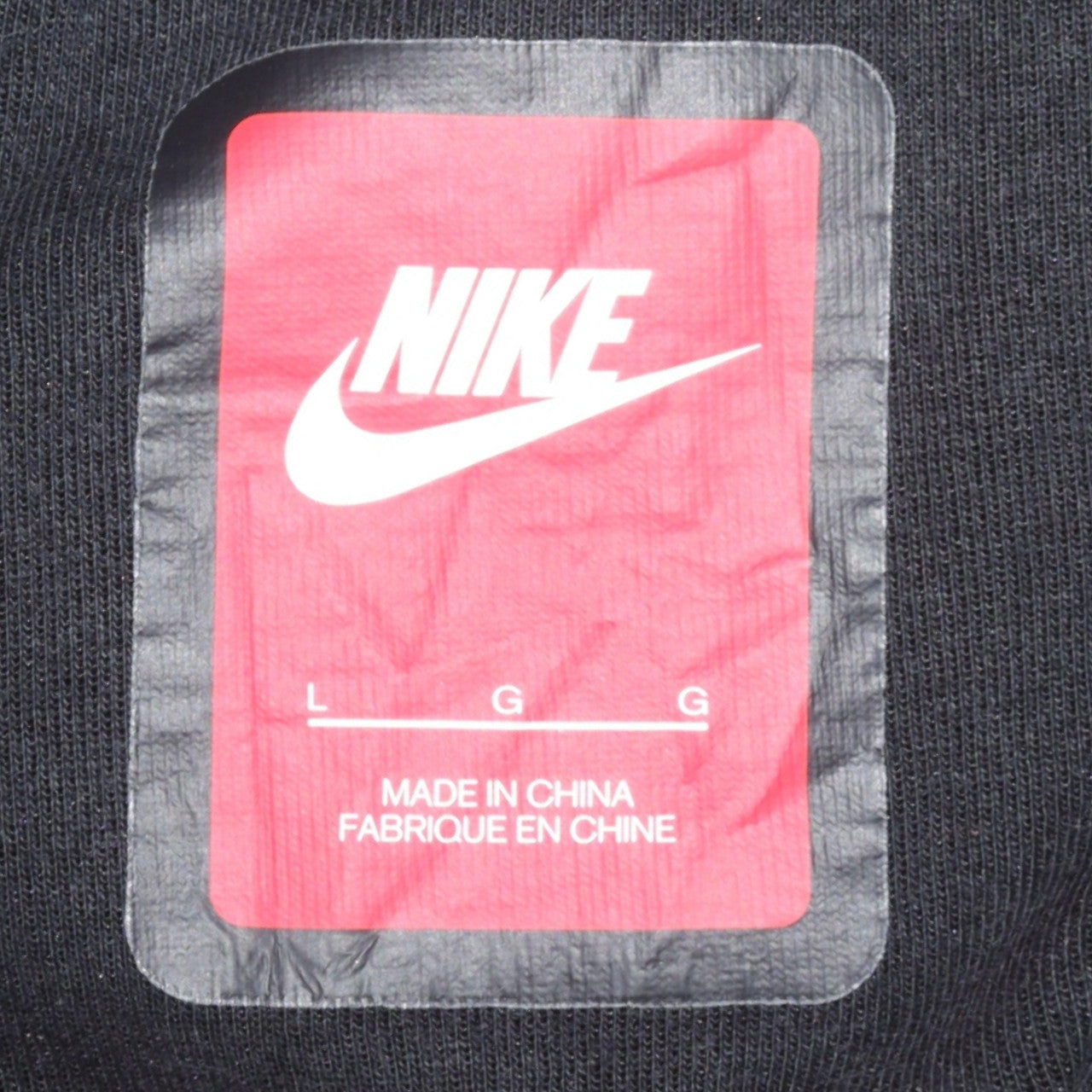 Nike Men's Black Jogger Trousers L Regular Fit Cotton Blend Activewear