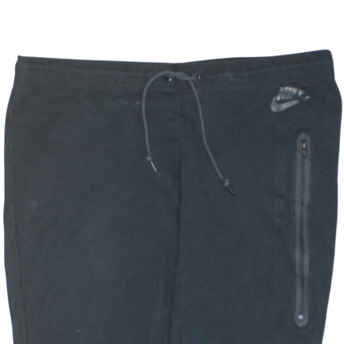 Nike Men's Black Jogger Trousers L Regular Fit Cotton Blend Activewear