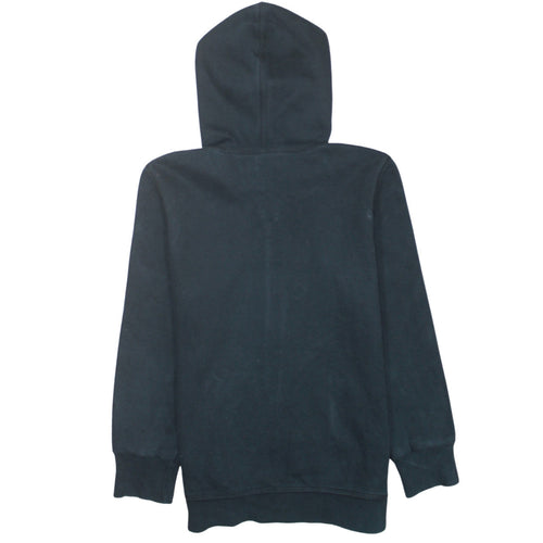 Puma Women's Black Full Zip Hoodie Size UK 14 with Pink Logo