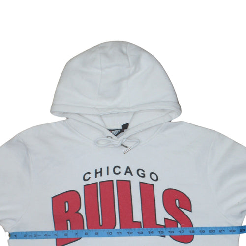 Primark NBA Chicago Bulls Men's White XL Pullover Hoodie