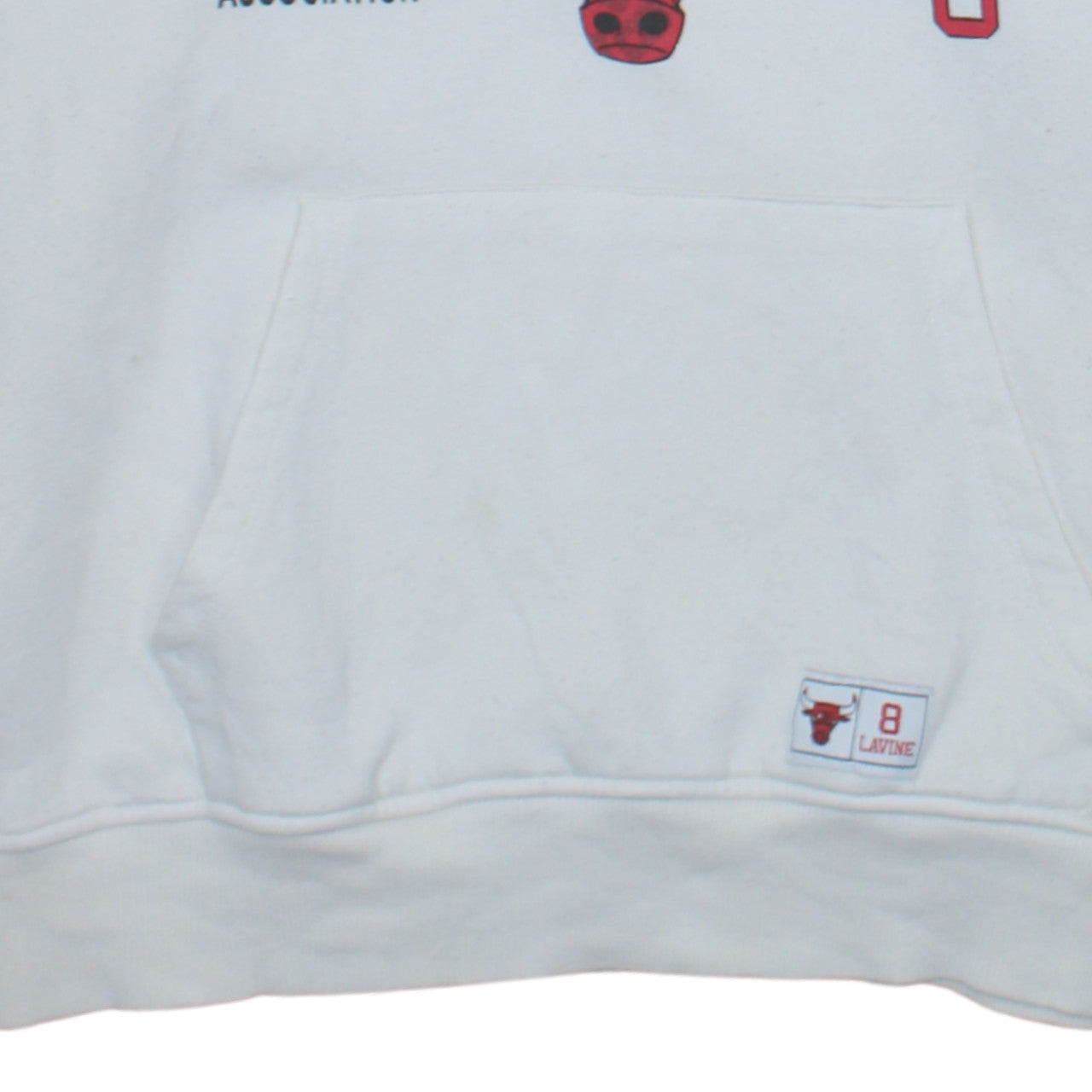 Primark NBA Chicago Bulls Men's White XL Pullover Hoodie