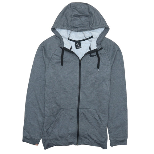 Nike Men's Grey Dri-FIT Full Zip Hoodie Size S