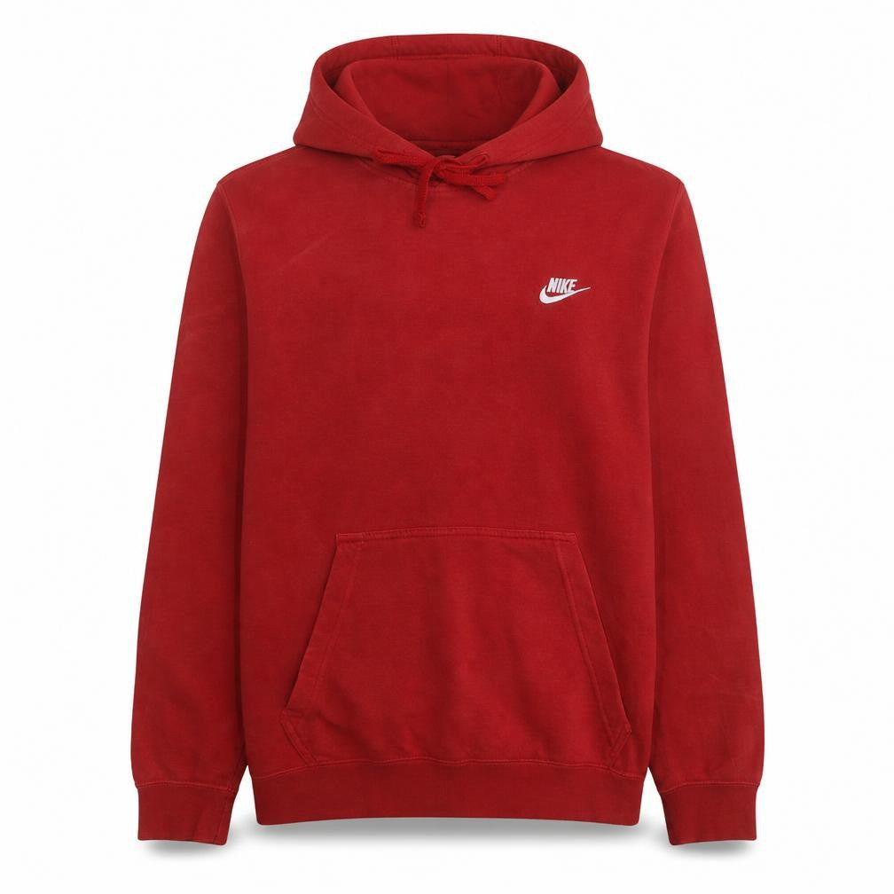 Nike Men's Red Pullover Hoodie Size M Fleece Sportswear