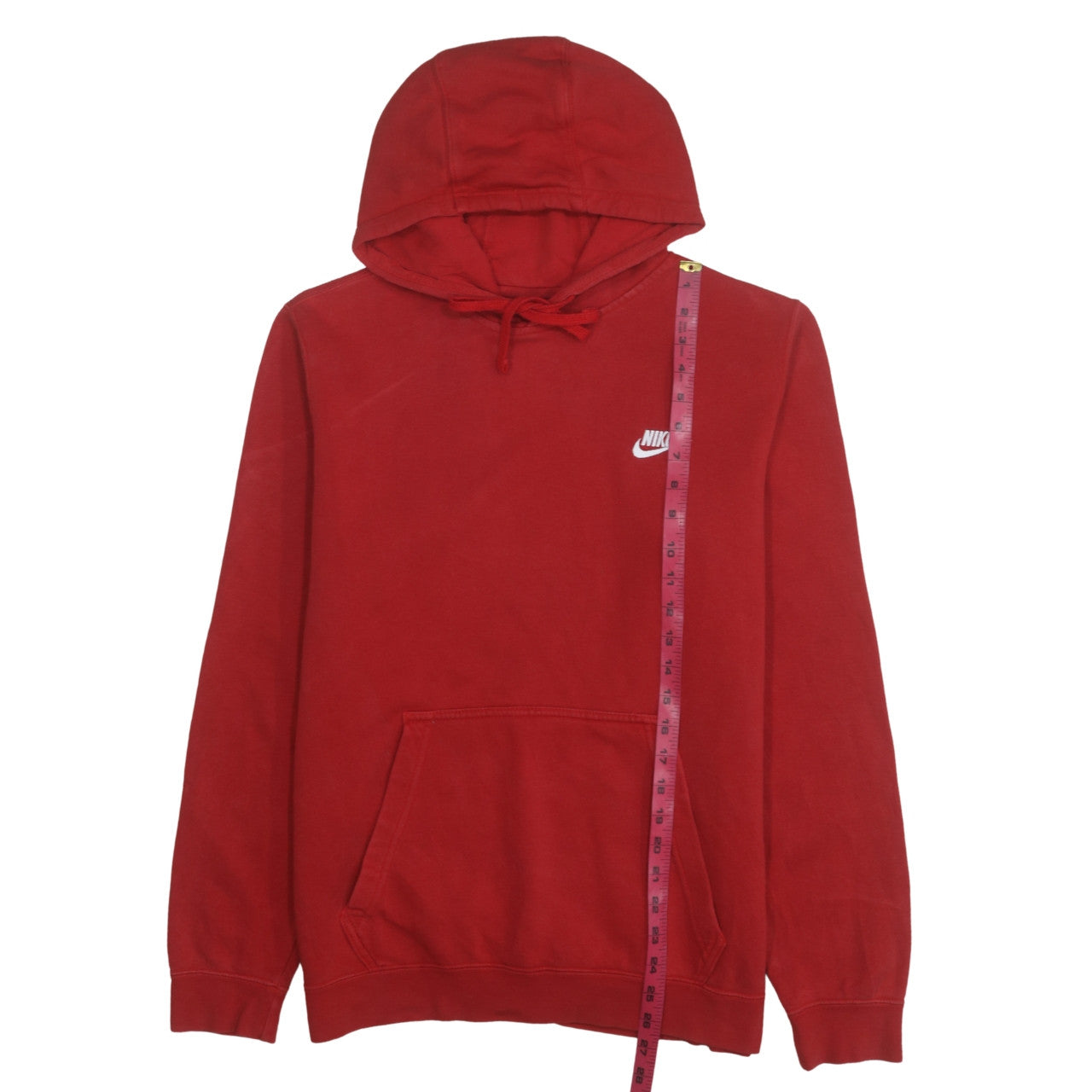 Nike Men's Red Pullover Hoodie Size M Fleece Sportswear