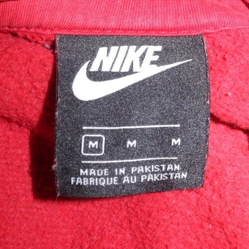 Nike Men's Red Pullover Hoodie Size M Fleece Sportswear