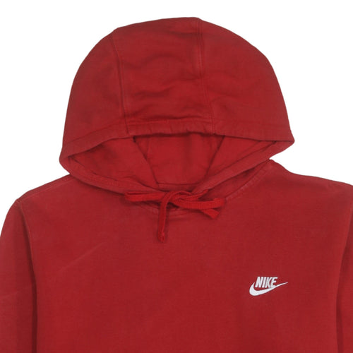 Nike Men's Red Pullover Hoodie Size M Fleece Sportswear