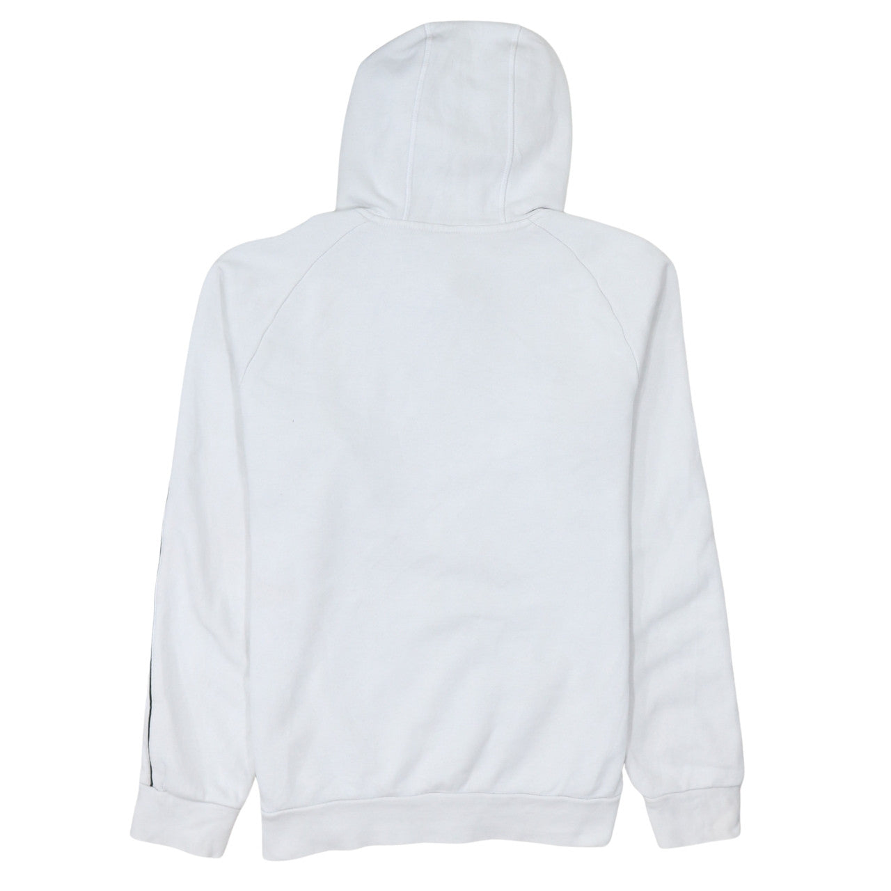 Adidas Men’s White Pullover Hoodie Small Logo Fleece Sweatshirt