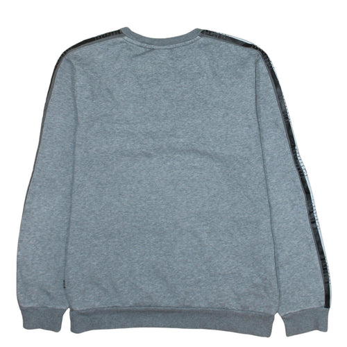 Puma Men's Grey Small Logo Sweatshirt Crew Neck Long Sleeve