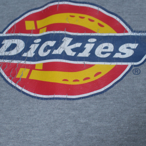 Dickies Men's Grey Logo Pullover Sweatshirt Size L