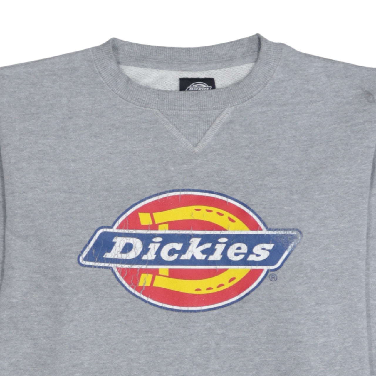 Dickies Men's Grey Logo Pullover Sweatshirt Size L