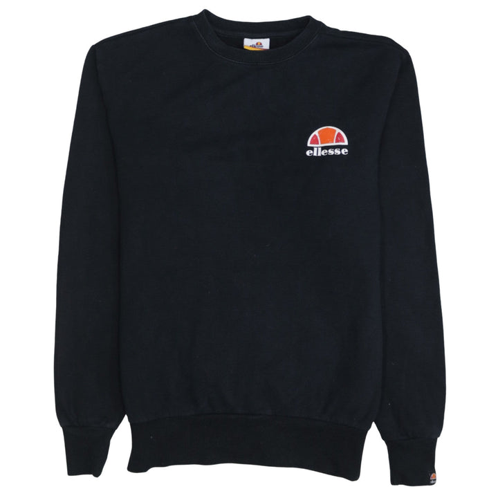 Ellesse Men’s Black Small Crew Neck Pullover Sweatshirt