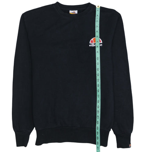 Ellesse Men’s Black Small Crew Neck Pullover Sweatshirt